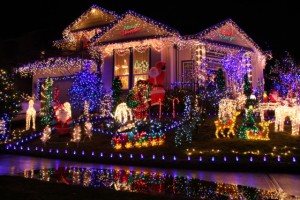 Christmas Lights Installed on House